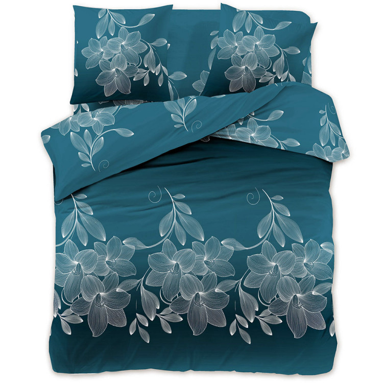 Pościel 160x200 bawełna satynowa 3D Cotton World gruba 3 części 2230