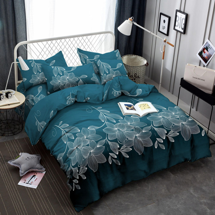 Pościel 160x200 bawełna satynowa 3D Cotton World gruba 3 części 2230