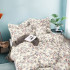 Pościel 200x220 bawełna satynowa 3D Cotton World gruba 3 części 2439 kwiatuszki