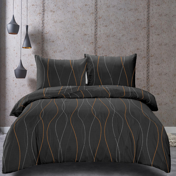 Pościel 200x220 bawełna satynowa 3D Cotton World gruba 3 części 2447
