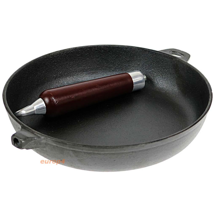 Patelnia żeliwna 30 cm Krisberg KR 2568 z pokrywką ciężka na indukcję
