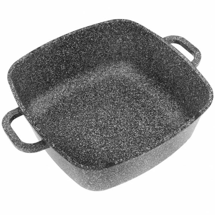 Garnek marmurowy kwadratowy Klausberg KB 7531 Brytfanna 5.5L na indukcje 26 cm