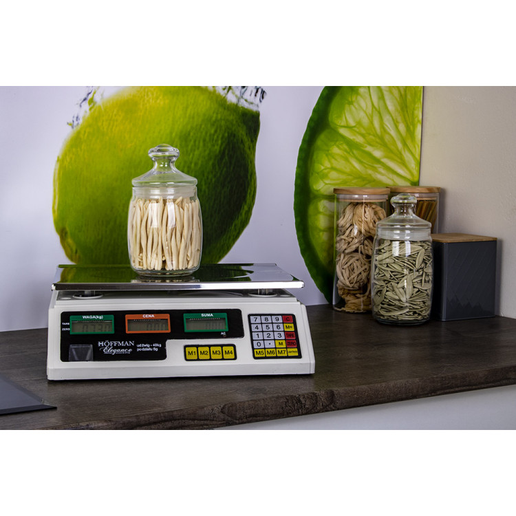 Waga sklepowa elektroniczna Hoffner HF 0040 kalkulacyjna 40 KG