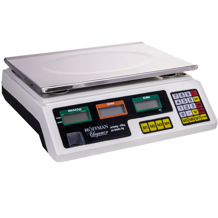 Waga sklepowa elektroniczna Hoffner HF 0040 kalkulacyjna 40 KG