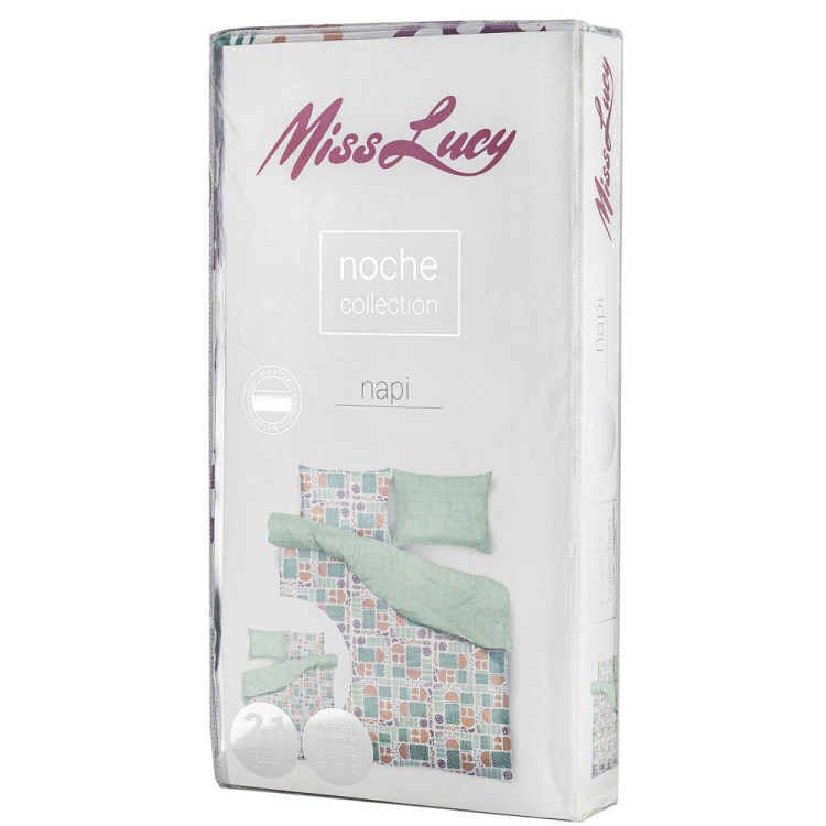 Pościel 160x200 dwustronna mikrofibra Miss Lucy Noche Napi gruba 3 części