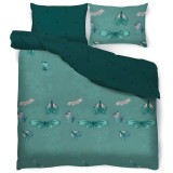 Pościel 160x200 dwustronna mikrofibra Miss Lucy Noche Butterflies gruba 3 części motyle