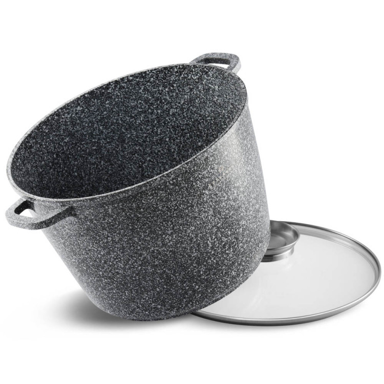 Garnek marmurowy z pokrywką Edenberg EB 8009 10.2 l na indukcję 28 cm