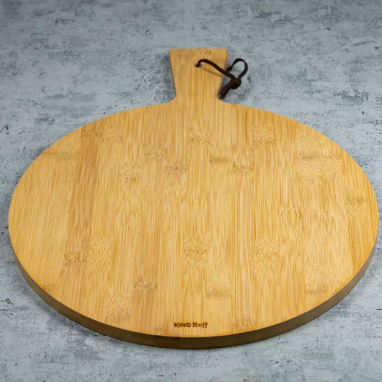 Deska do serwowania pizzy 35cm drewniana okrągła KingHoff KH 1674