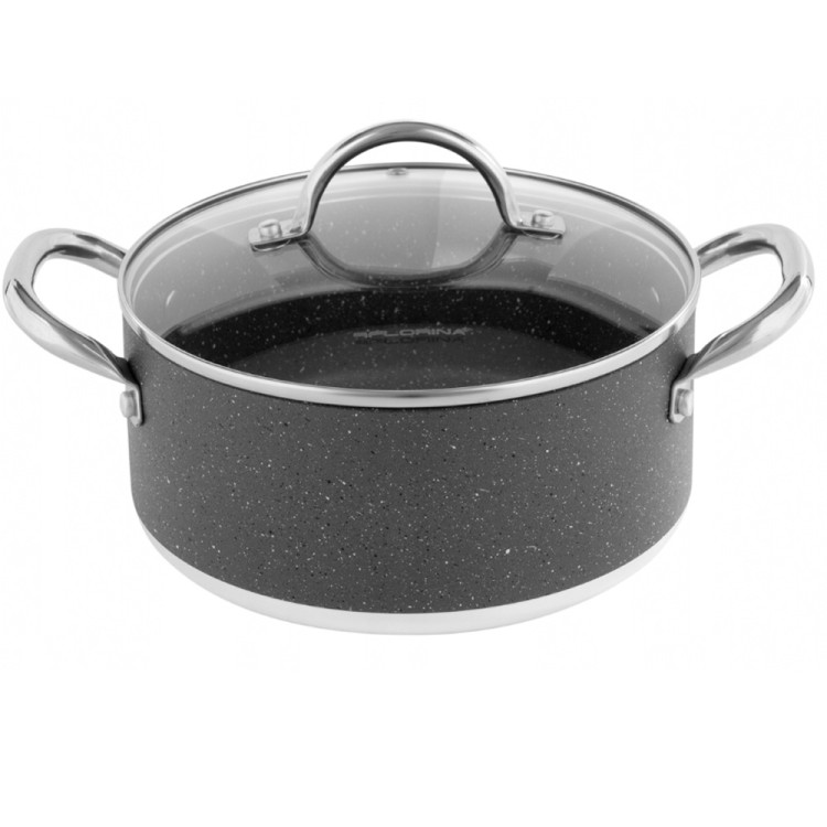 Garnek do gotowania na parze Florina Onyx 20 cm parowar szklany