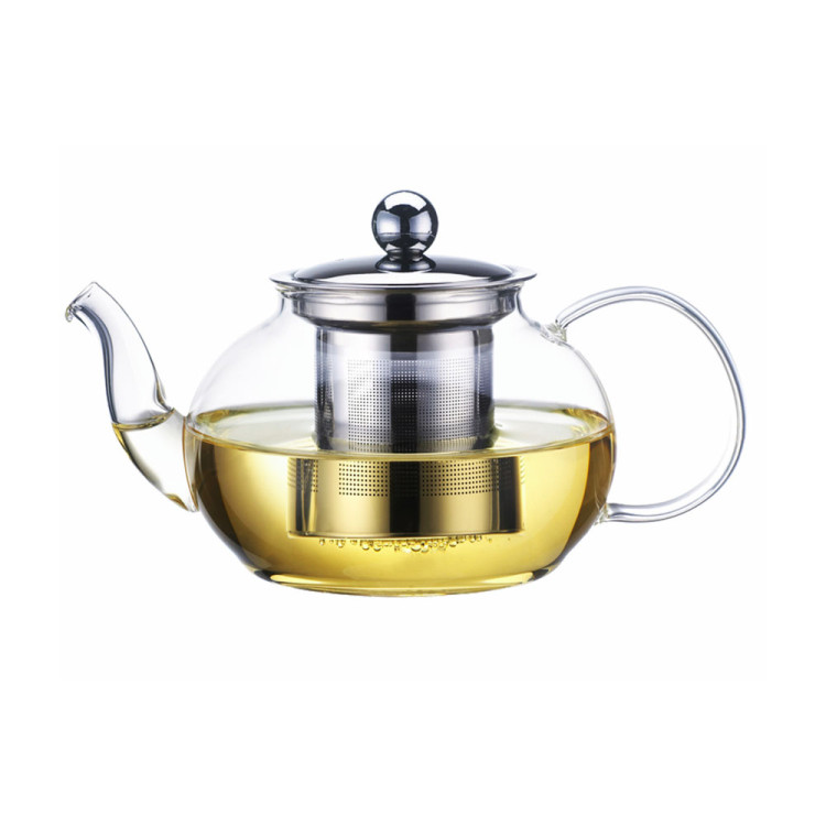Szklany zaparzacz do herbaty kawy ziół dzbanek 1200 ml Kamille 0783L