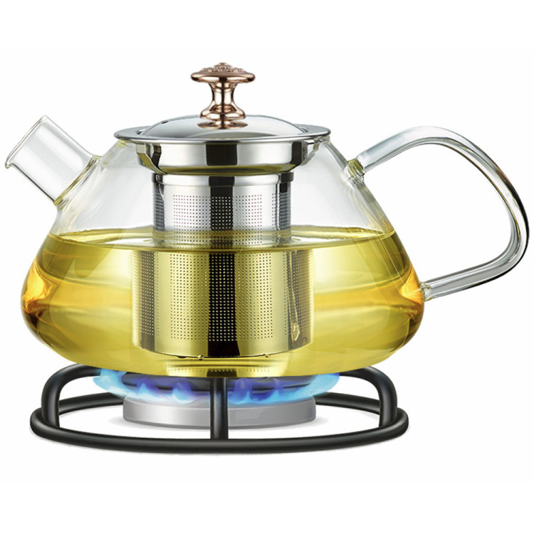 Szklany zaparzacz do herbaty kawy ziół dzbanek 700 ml Kamille 100616M