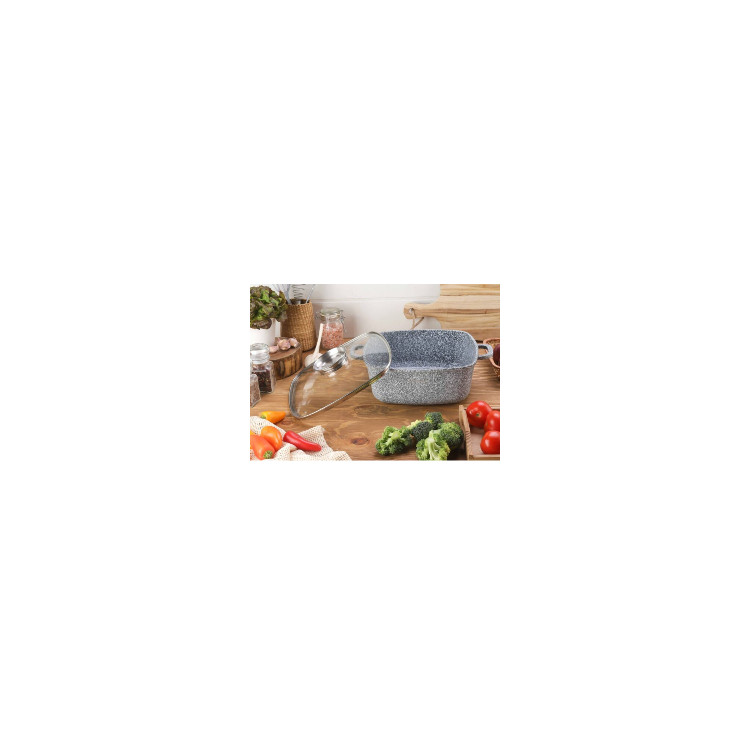Garnek marmurowy Klausberg KB 7529 Brytfanna 3.7L na indukcję 22 cm