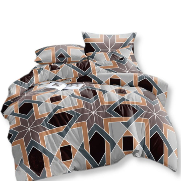 Pościel 160x200 bawełna satynowa 3D Cotton World gruba 3 części 1599