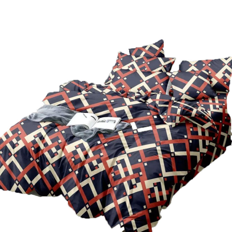 Pościel 160x200 bawełna satynowa 3D Cotton World gruba 3 części 1486