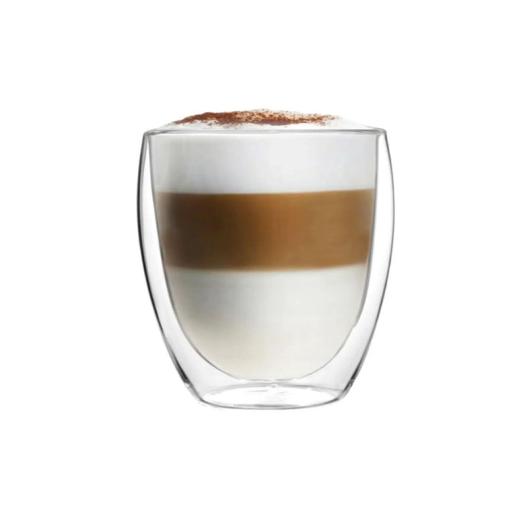 Szklanki termiczne do kawy latte MG Home Renza 280 ml zestaw 6 sztuk do ekspresu