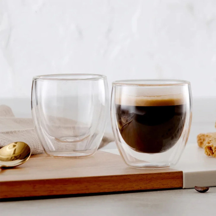 Szklanki termiczne do kawy latte MG Home Renza 280 ml zestaw 6 sztuk do ekspresu