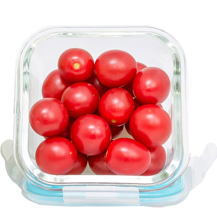 Zestaw 3 pojemników szklanych lunchbox MG Home Cucina 1200/800/300 ml żaroodporne