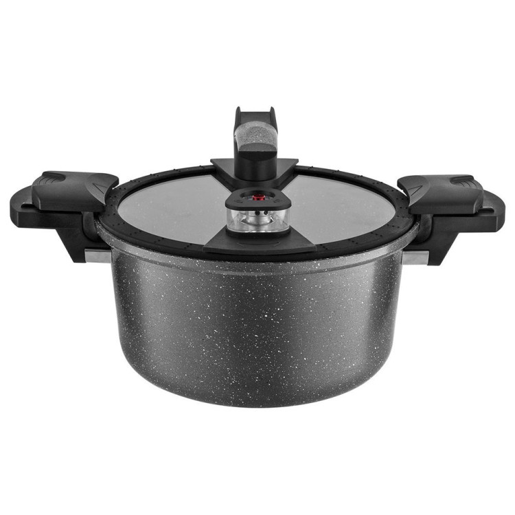 Garnek próżniowy Florina Deli Cook aluminiowy 4,2 l 24 cm szybkowar gotowanie przy niskim ciśnieniu