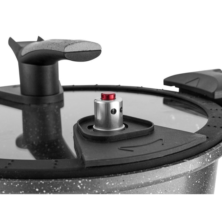 Garnek próżniowy Florina Deli Cook aluminiowy 4,2 l 24 cm szybkowar gotowanie przy niskim ciśnieniu