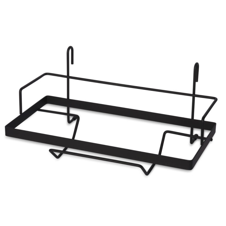 Reling kuchenny czarny Edenberg EB 8516 półka metalowa 16 elementów