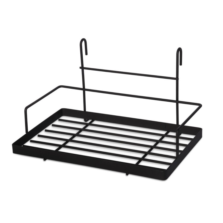 Reling kuchenny czarny Edenberg EB 8516 półka metalowa 16 elementów