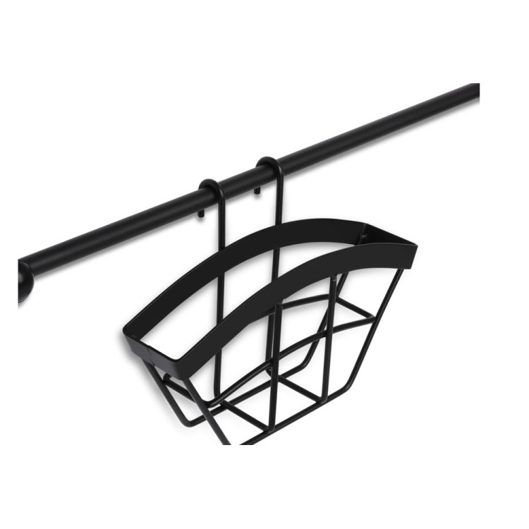 Reling kuchenny czarny Edenberg EB 8516 półka metalowa 16 elementów
