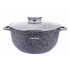Garnek marmurowy z pokrywką Klausberg KB 7523 5.6L na indukcję 26 cm