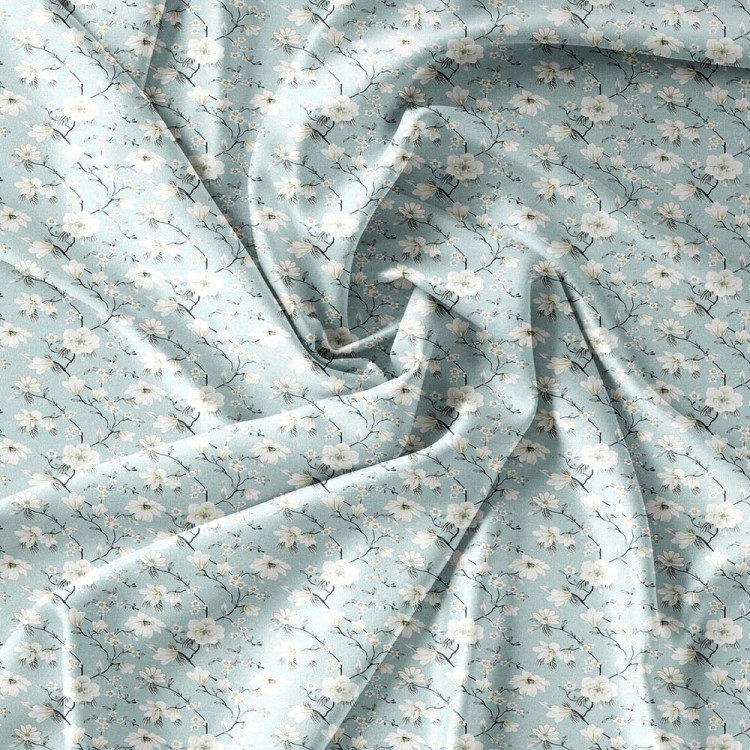 Pościel 200x220 bawełna satynowa 3D Cotton World gruba 3 części 2436 kwiaty