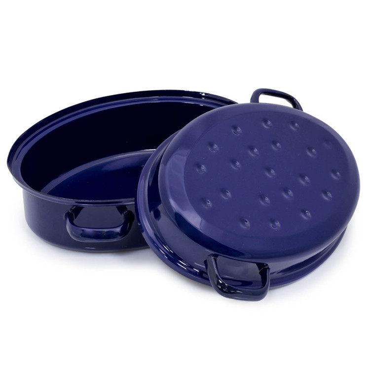 Brytfanna 5.5 L garnek emaliowany do pieczenia gęsiarka 34 cm Tragar TR 0629