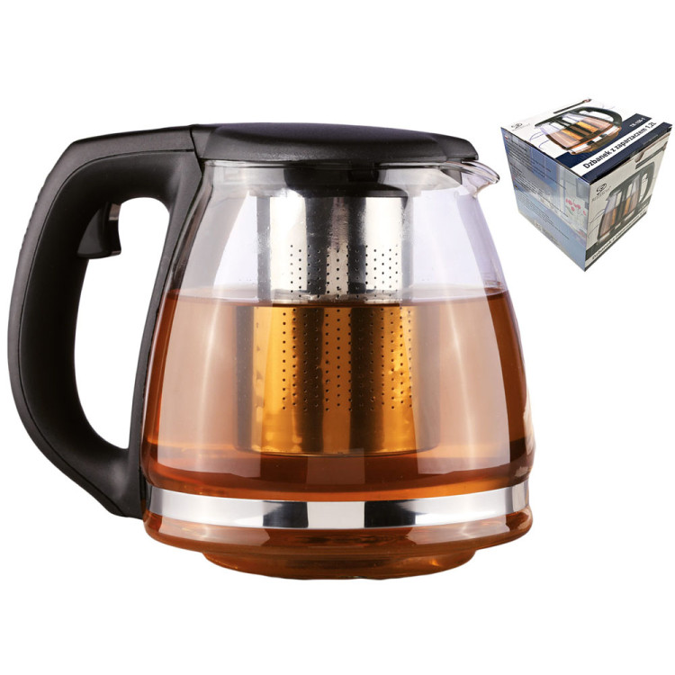 Dzbanek szklany z zaparzaczem do herbarty ziół 1200 ml Meyerhoff TR-106-1