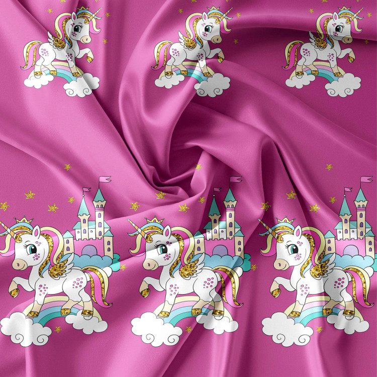 Pościel 160x200 dla dzieci bawełna satynowa 3D Cotton World gruba 3 części 2417 jednorożec
