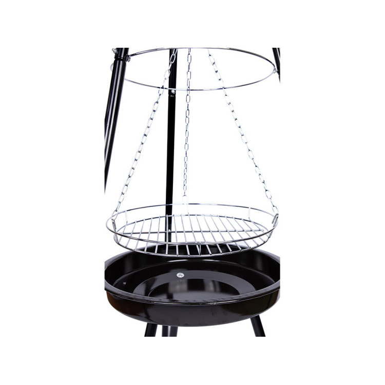 Grill wiszący na trójnogu z paleniskiem Tragar 1155 ruszt 39 cm ogrodowy