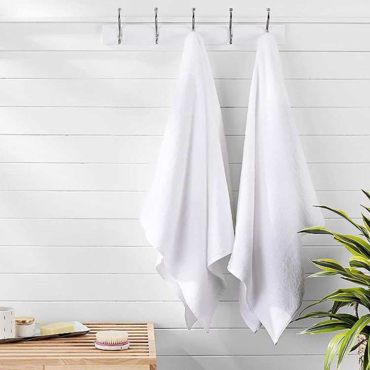 Komplet 10 ręczników hotelowych mięsistych 40x80 grube chłonne frotte białe do spa