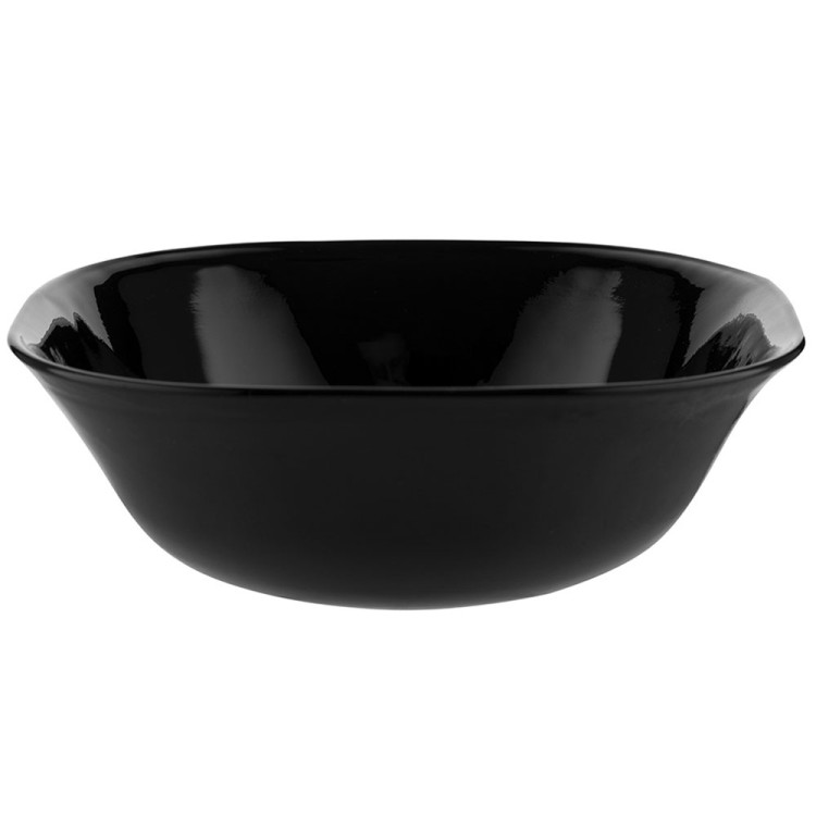Salaterka miseczka 19 cm Florina Velvet talerz głęboki czarny kwadratowy