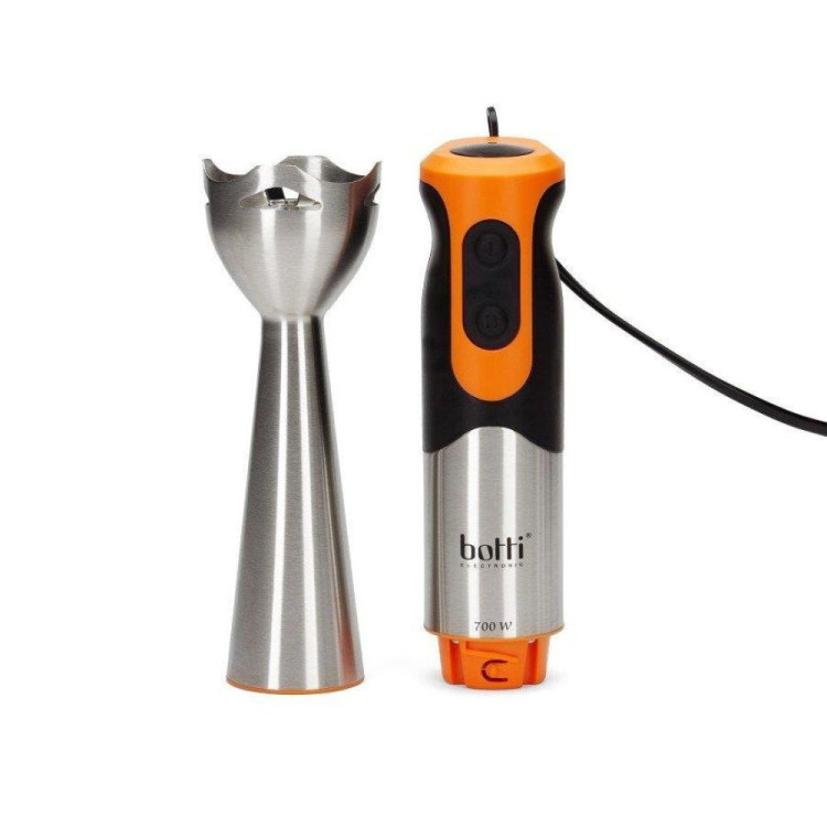 Blender ręczny Botti Elmas stalowo-pomarańczowy mocny 700 W