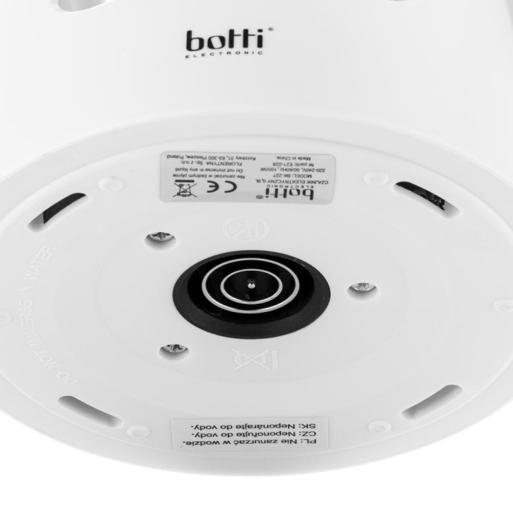 Czajnik elektryczny Botti Electronic Vivien 0,9L biały 1000W Czajnik elektryczny Botti Electronic Vivien 0,9L biały 1000W