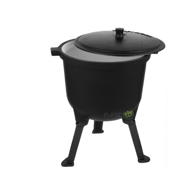 Garnek żeliwny MeyerHoff MH 4077 Emaliowany kociołek myśliwski 7 L Nowy model Garnek żeliwny MeyerHoff MH 4077 Emaliowany kociołek myśliwski 7 L Nowy model
