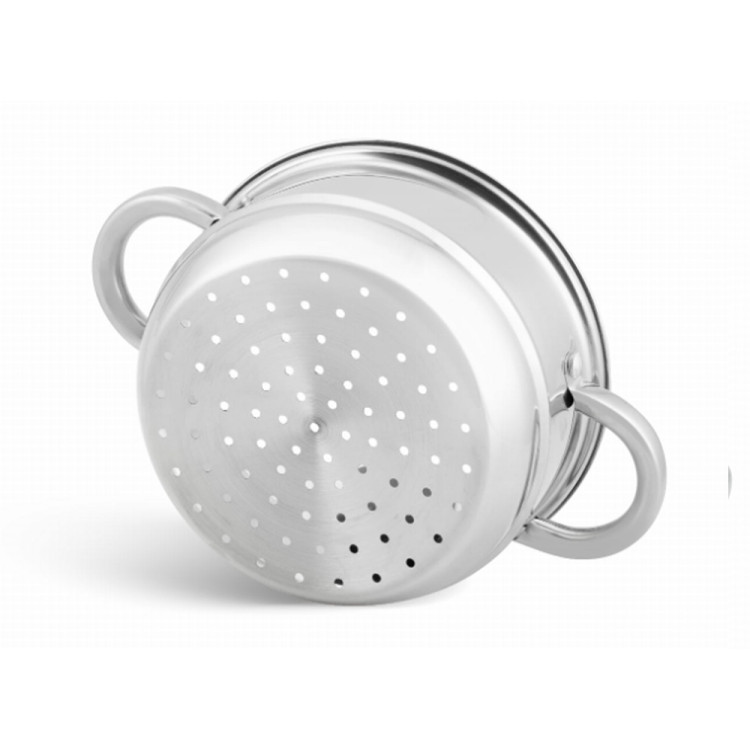 Garnek do gotowania na parze jednopoziomowy 2.9 l Edenberg EB 8901 Parowar stalowy 18 cm