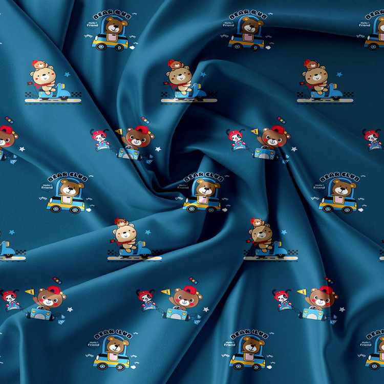 Pościel 140x200 dla dzieci bawełna satynowa 3D Cotton World gruba 2 części 2521 misie