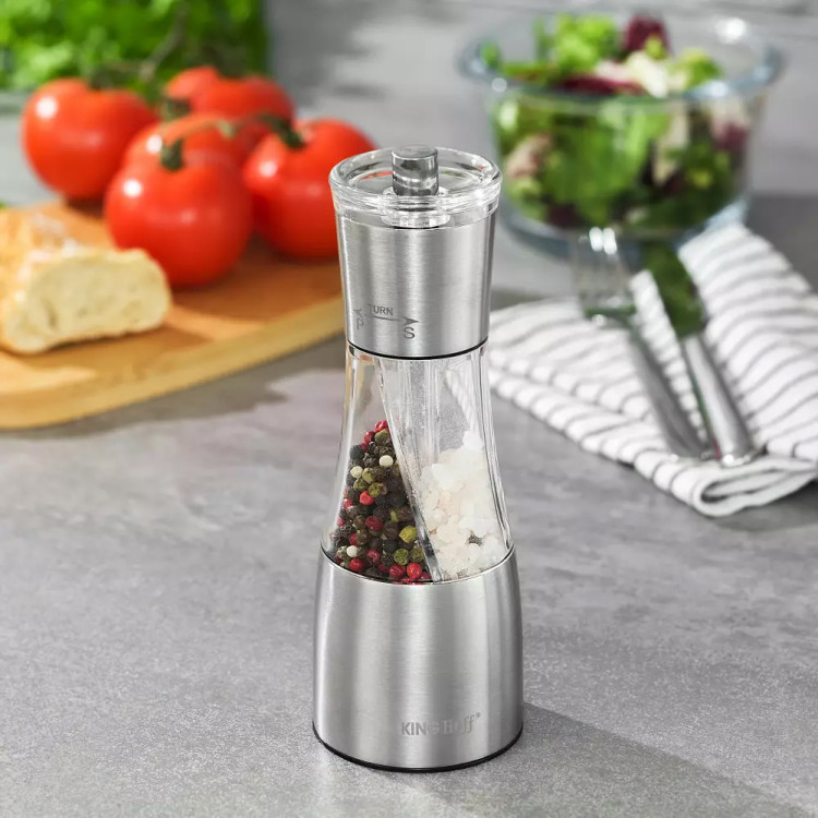 Młynek do pieprzu soli 2w1 metalowy podwójny  Kinghoff KH 4041
