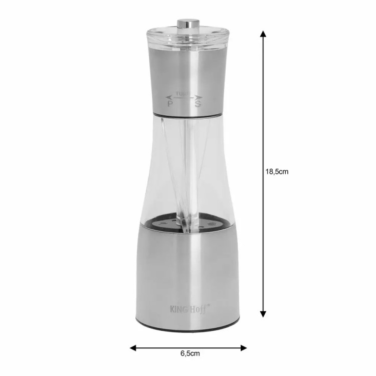Młynek do pieprzu soli 2w1 metalowy podwójny  Kinghoff KH 4041