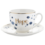 Filiżanka ze spodkiem Florina Mare Hope 240 ml porcelana