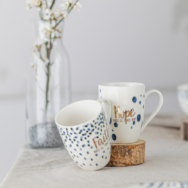 Kubek Florina Mare Hope 340 ml porcelana