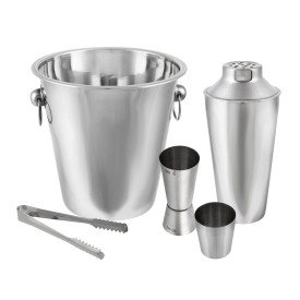 Shaker zestaw barowy KingHoff KH 1244 akcesoria do drinków szmpana