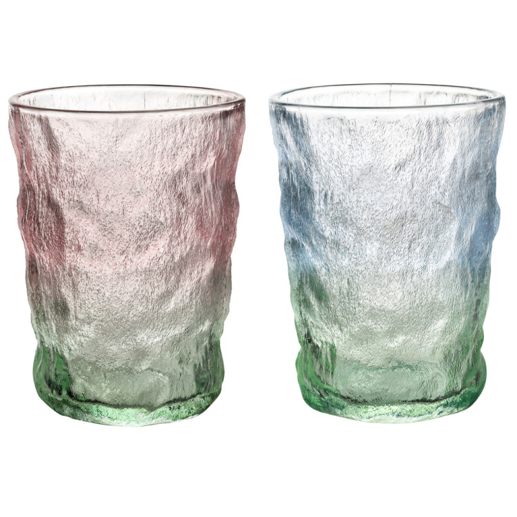 Zestaw 2 kolorowych szklanek do wody 300 ml Florina Summer