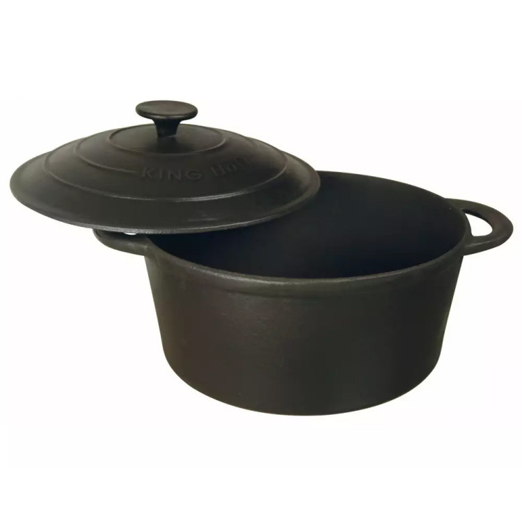 Garnek KingHoff KH 2253 -22 cm żeliwny 2,4 L  CIĘŻKI INDUKCJA GAZ
