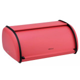 Chlebak metalowy KINGHoff 1753 pojemnik na pieczywo stalowy czerwony