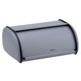 Chlebak metalowy KINGHoff 1751 pojemnik na pieczywo stalowy szary