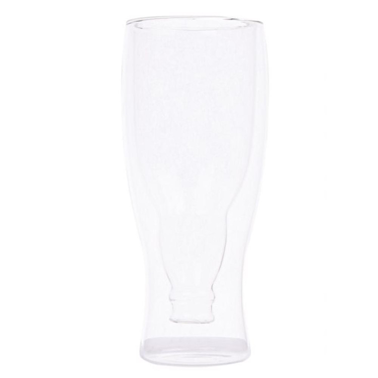Szklanki termiczne do piwa MG Home Dolce 450 ml odwrócona butelka zestaw 2 sztuki