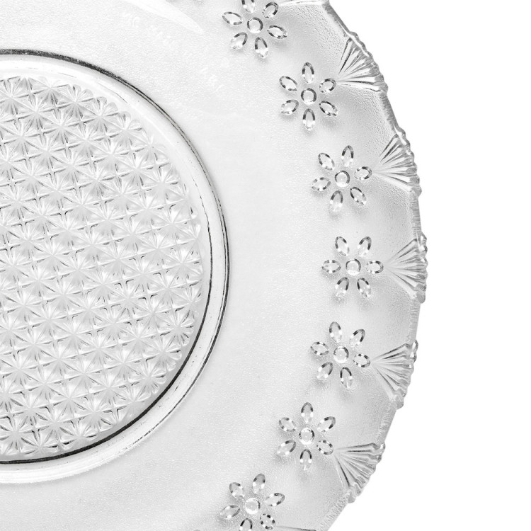 Talerze deserowe szklane Florina Daisy 20 cm zestaw 6 sztuk